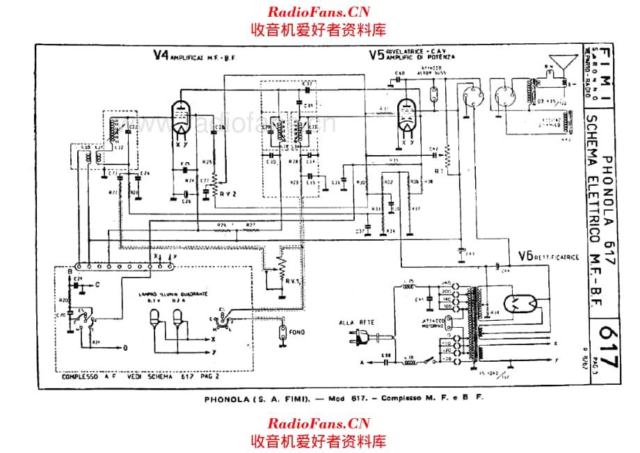 Phonola 617 IF LF units 电路原理图.pdf_第1页