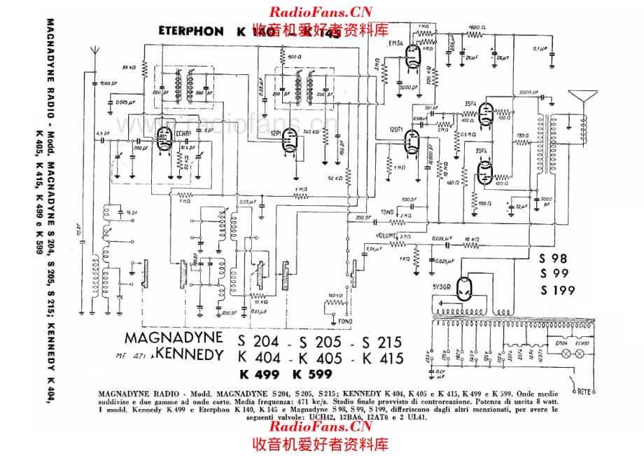 Magnadyne S204 S205 S215 电路原理图.pdf_第1页