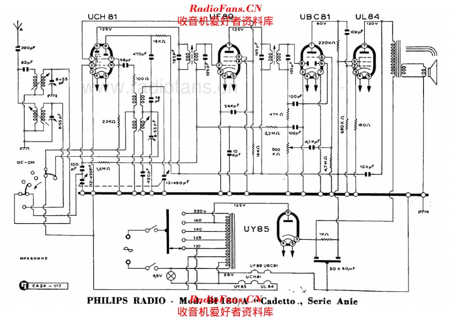 Philips BI180A Cadetto 电路原理图.pdf_第1页