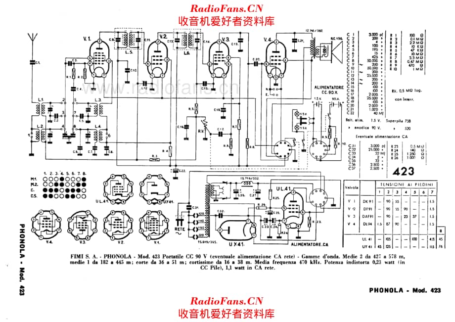 Phonola 423 电路原理图.pdf_第1页