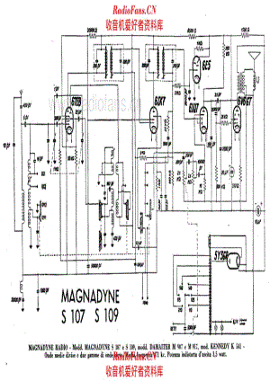 Magnadyne S107 S109 Damaiter M907 M917 电路原理图.pdf