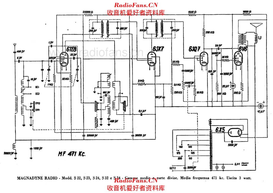 Magnadyne S22 S23 S24 S32 S34 电路原理图.pdf_第1页