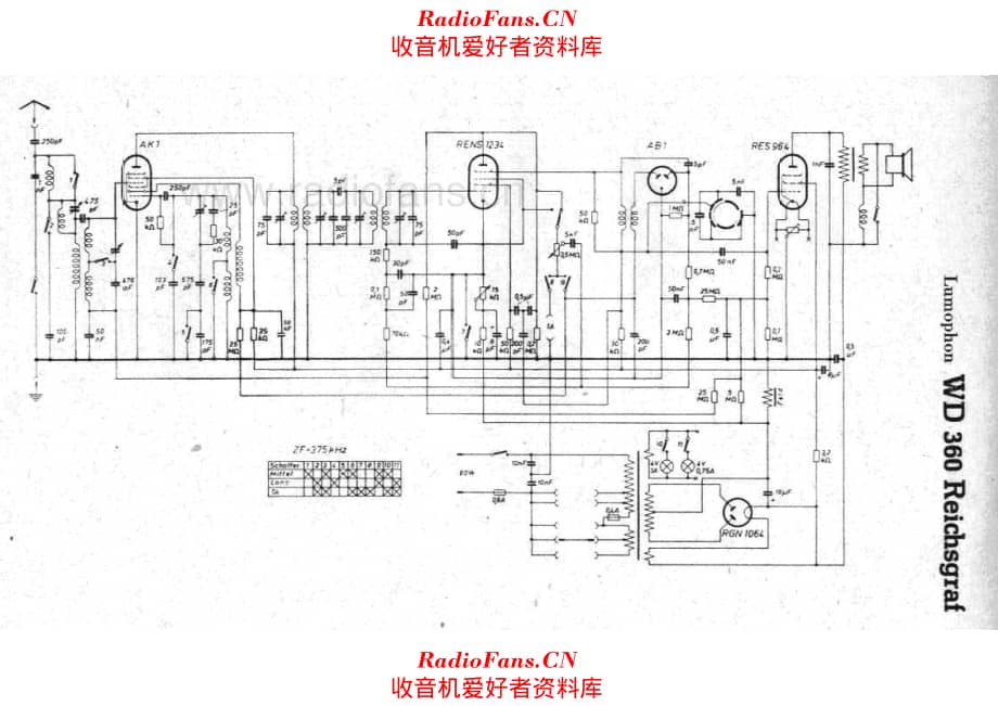 Lumophon WD360 Reichsgraf 电路原理图.pdf_第1页