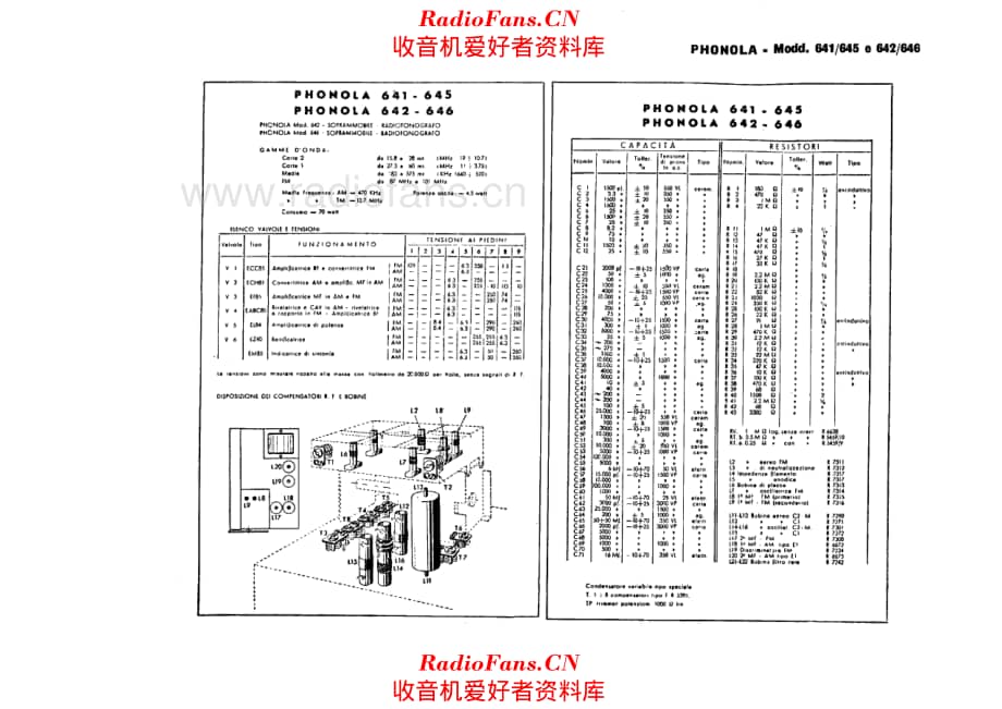 Phonola 641 642 645 646 components 电路原理图.pdf_第1页