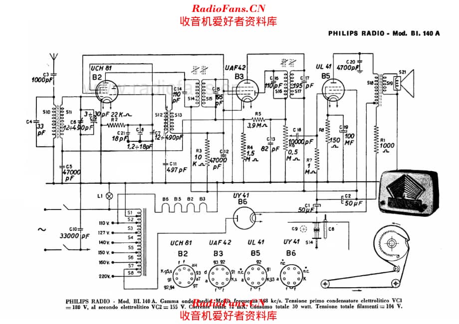 Philips BI140A 电路原理图.pdf_第1页
