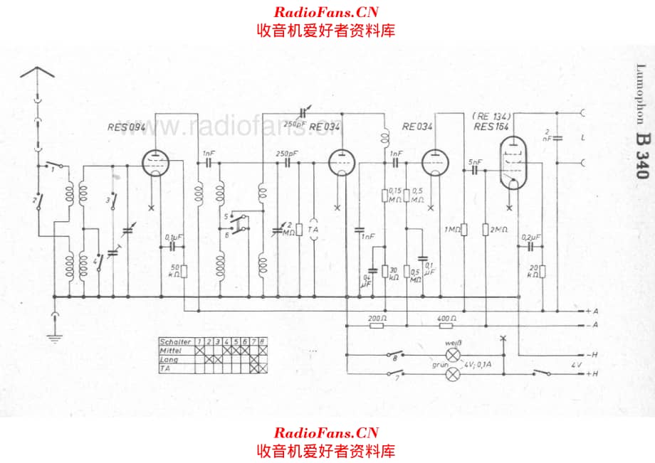 Lumophon B340 电路原理图.pdf_第1页