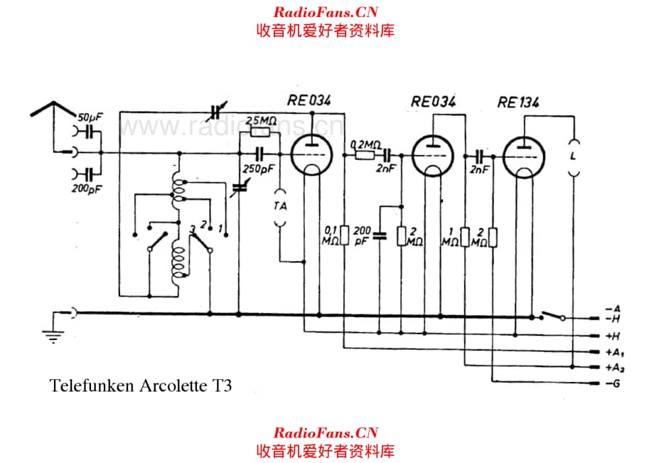 Telefunken Arcolette T3 电路原理图.pdf_第1页