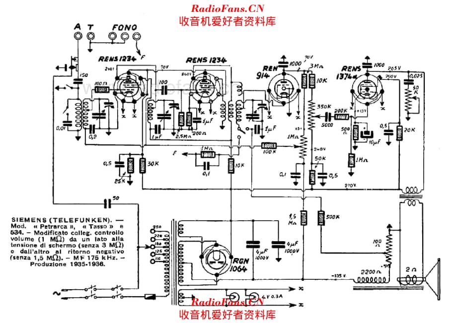 Siemens Telefunken 534 Petrarca Tasso_2 电路原理图.pdf_第1页