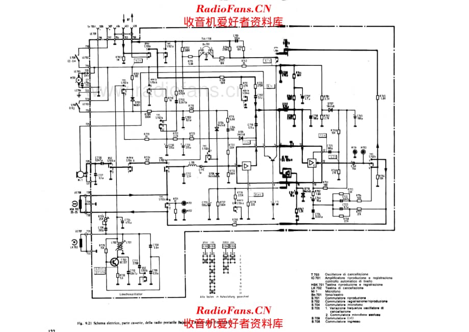 Telefunken Bajazzo CR4000 Cassette unit 电路原理图.pdf_第1页