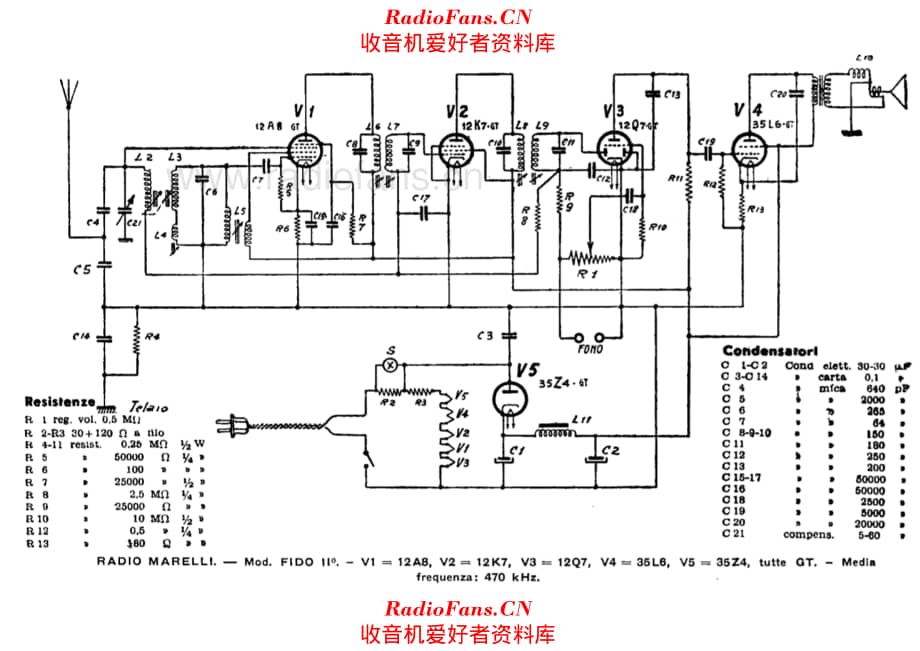 Radiomarelli Fido II 电路原理图.pdf_第1页