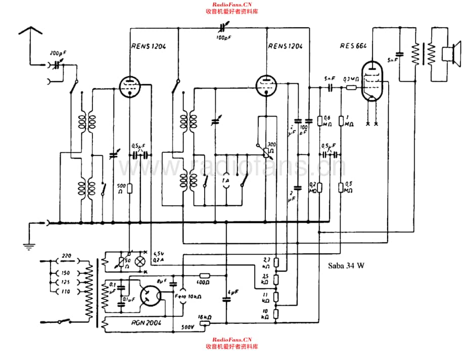 Saba 34W 电路原理图.pdf_第1页