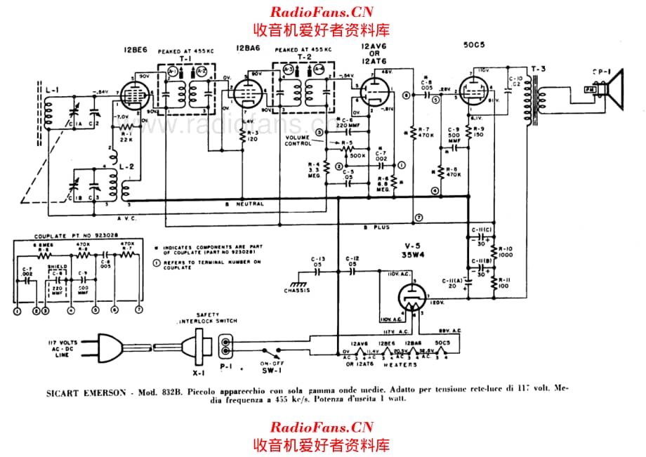 Sicart Emerson 832B 电路原理图.pdf_第1页