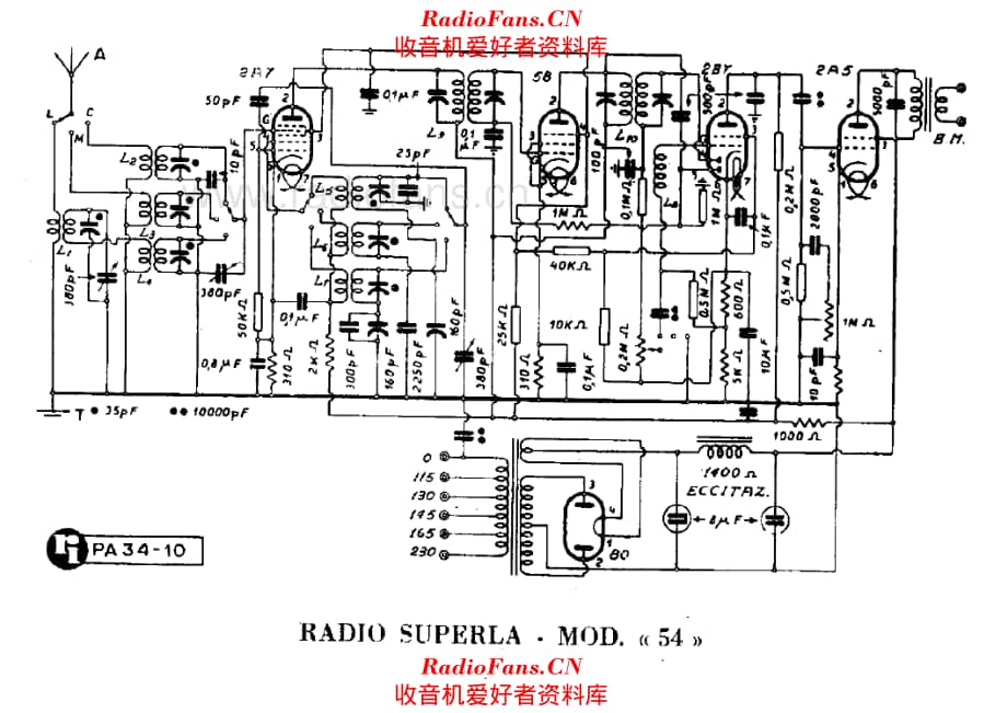 Radio Superla 54 电路原理图.pdf_第1页