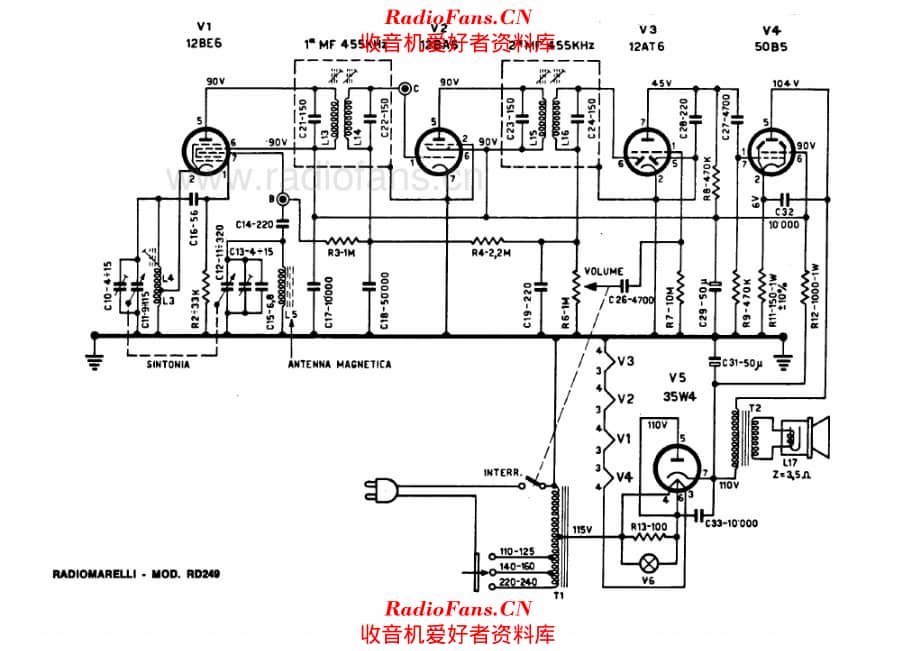 Radiomarelli RD249 电路原理图.pdf_第1页