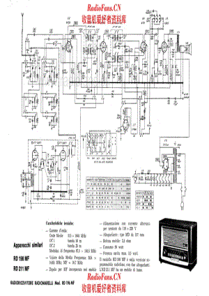 Radiomarelli RD198 RD211 电路原理图.pdf