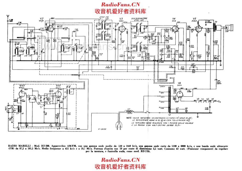 Radiomarelli RD208 alternate 电路原理图.pdf_第1页