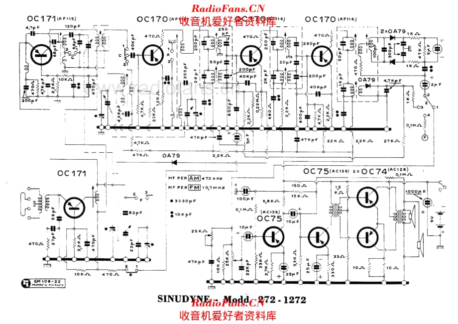 Sinudyne 272 1272 电路原理图.pdf_第1页