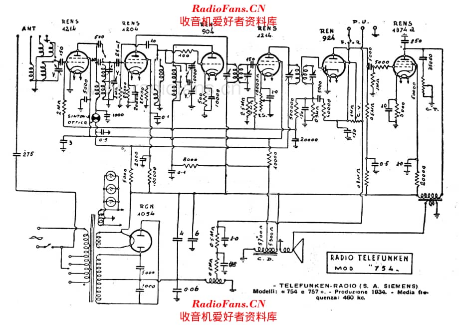 Siemens Telefunken 754 757 电路原理图.pdf_第1页