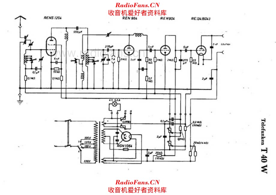 Telefunken T40W 电路原理图.pdf_第1页