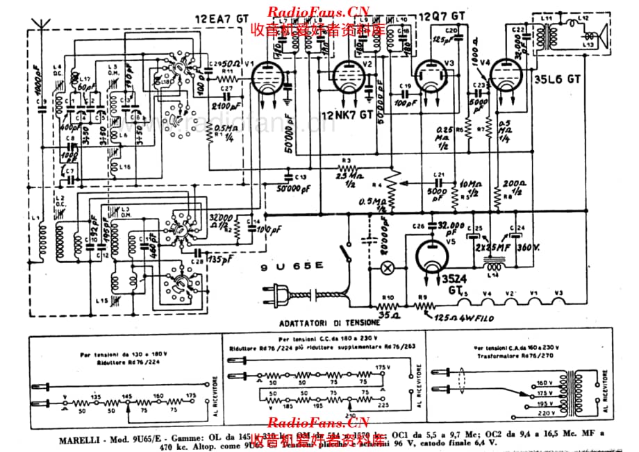 Radiomarelli 9U65E 电路原理图.pdf_第1页