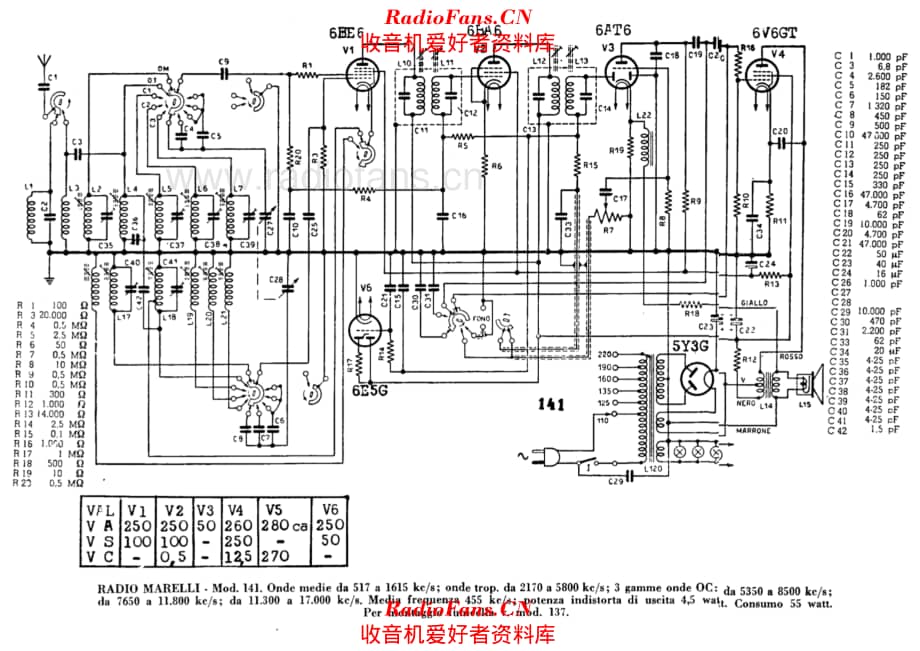 Radiomarelli 141 电路原理图.pdf_第1页