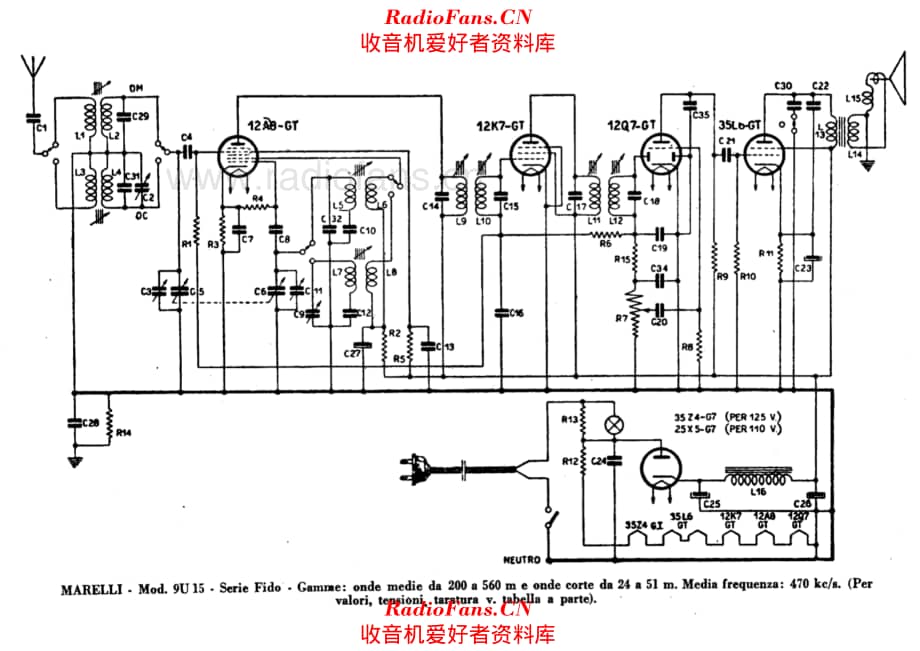 Radiomarelli 9U15 电路原理图.pdf_第1页