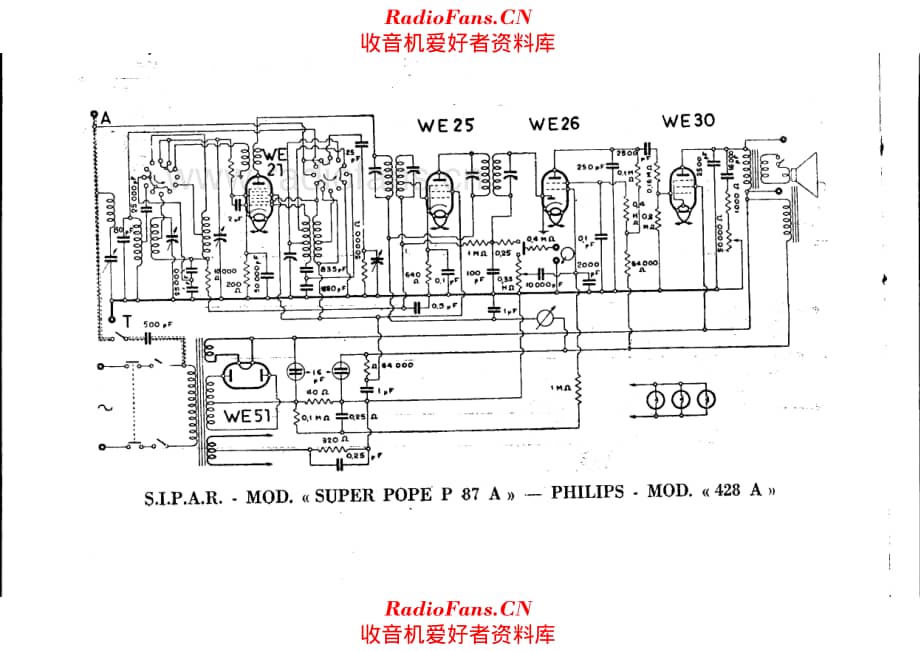 Pope Radio 428A-SPope-P87A 电路原理图.pdf_第1页