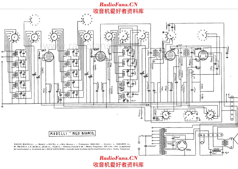 Radiomarelli RD78 Nilo bianco 电路原理图.pdf_第1页