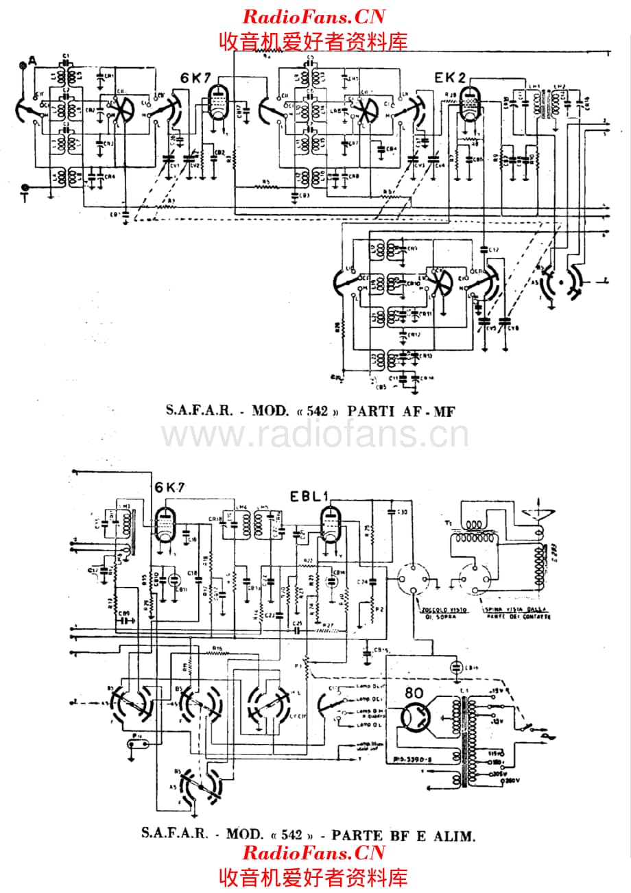 SAFAR 542 RF IF AF and Power Supply unit 电路原理图.pdf_第1页