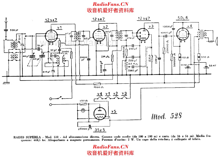 Radio Superla 528 电路原理图.pdf_第1页