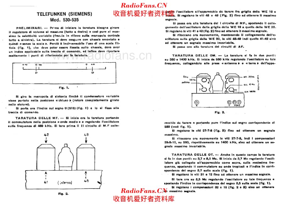 Siemens Telefunken T530 T535 alignment I 电路原理图.pdf_第1页