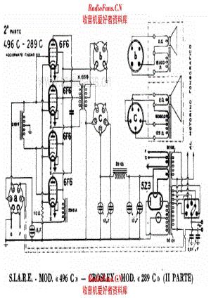 Siare 496C Crosley 289C - 2 of 2 电路原理图.pdf
