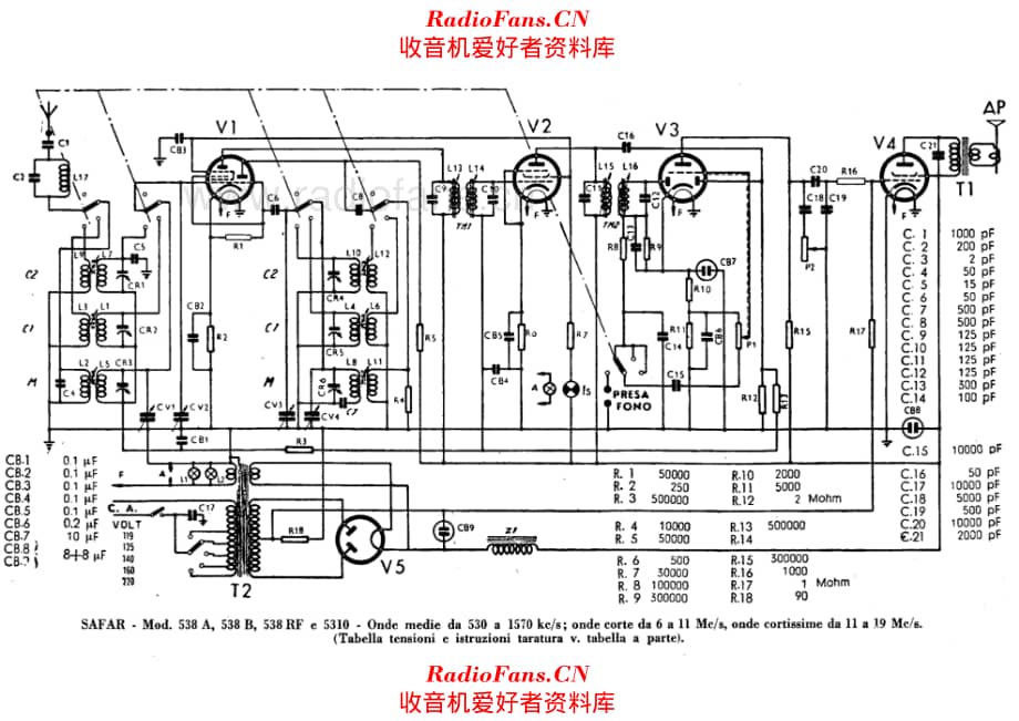 SAFAR 538A 538B 538RF 5310 电路原理图.pdf_第1页