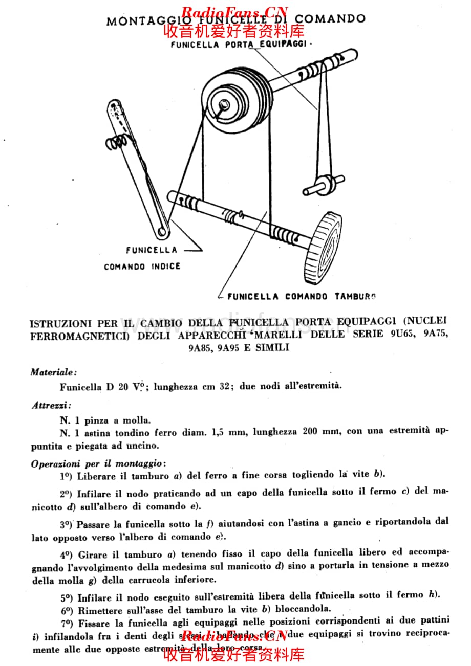 Radiomarelli 9U65C tuning cord II 电路原理图.pdf_第1页