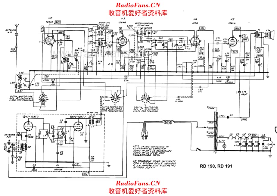 Radiomarelli RD190 RD191 电路原理图.pdf_第1页