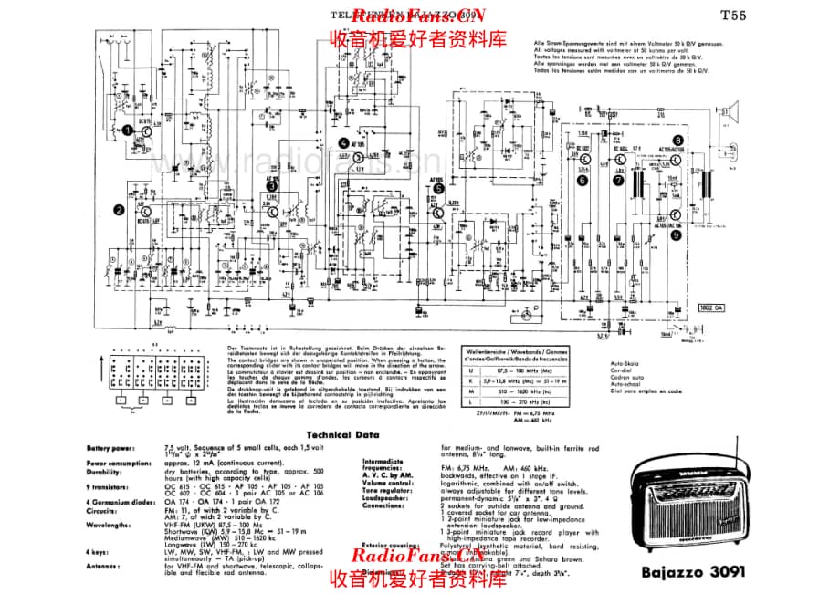 Telefunken Bajazzo 3091 电路原理图.pdf_第1页