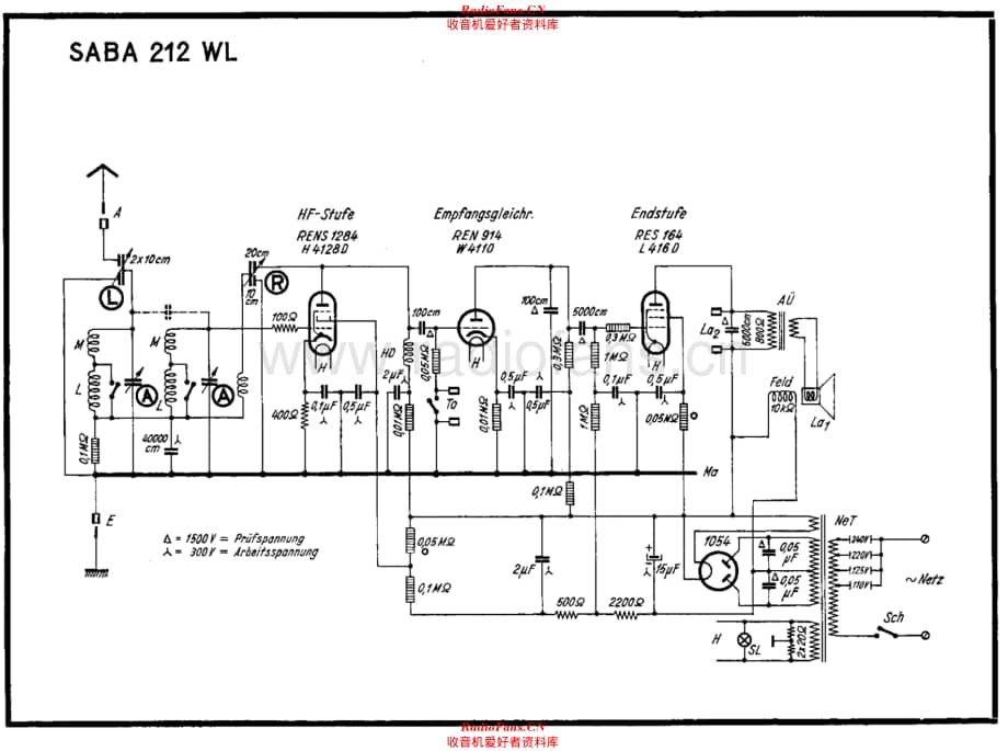 Saba 212WL 电路原理图.pdf_第1页