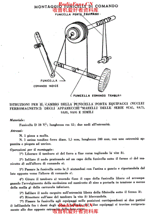Radiomarelli 9U65F tuning cord II 电路原理图.pdf