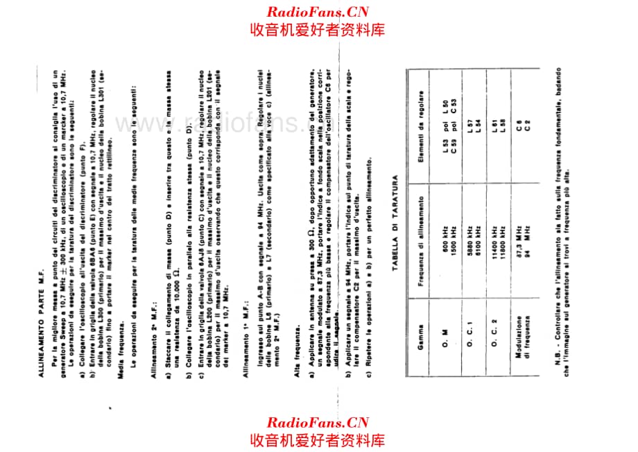 Radiomarelli RD171 RD176 alignment 电路原理图.pdf_第2页