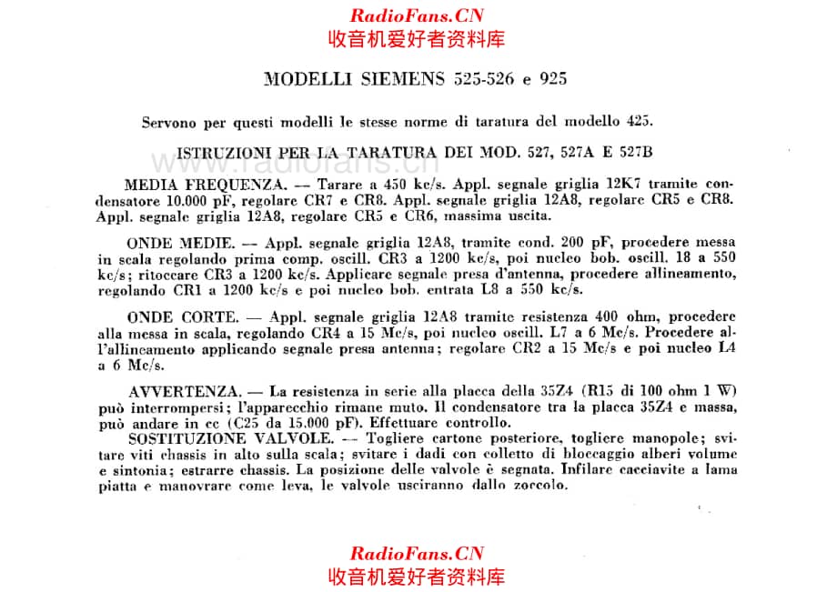 Siemens 525 526 925 alignment 电路原理图.pdf_第1页