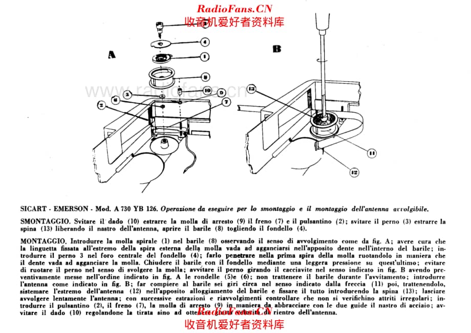 Sicart Emerson A730Y B126 antenna assembly 电路原理图.pdf_第1页