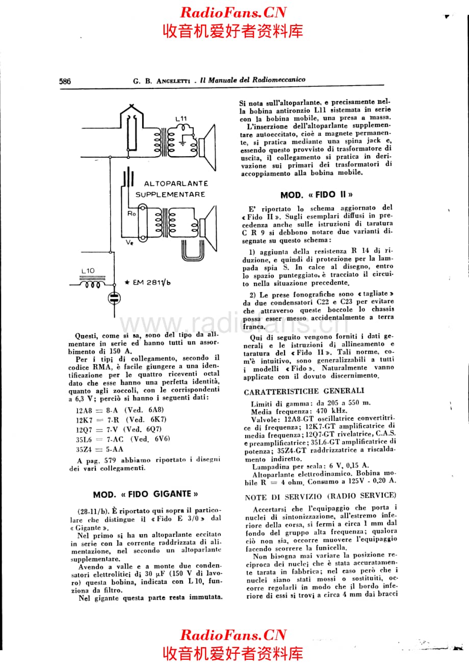 Radiomarelli Fido II-Note 电路原理图.pdf_第1页