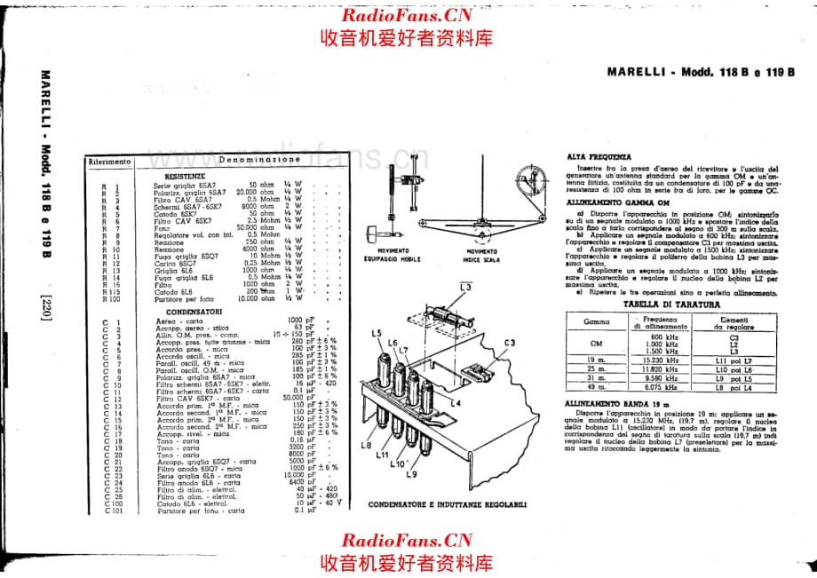 Radiomarelli 118B_119B_Note 电路原理图.pdf_第1页