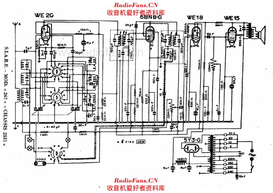 Siare 267 - Chassis 2531 电路原理图.pdf_第1页