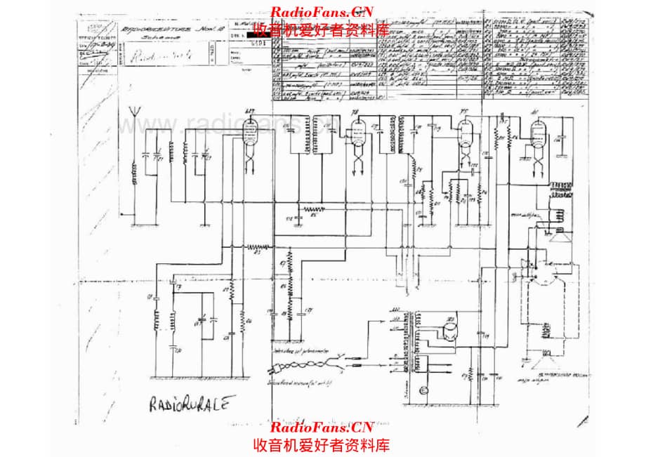 Radiomarelli Radio Rurale 电路原理图.pdf_第1页