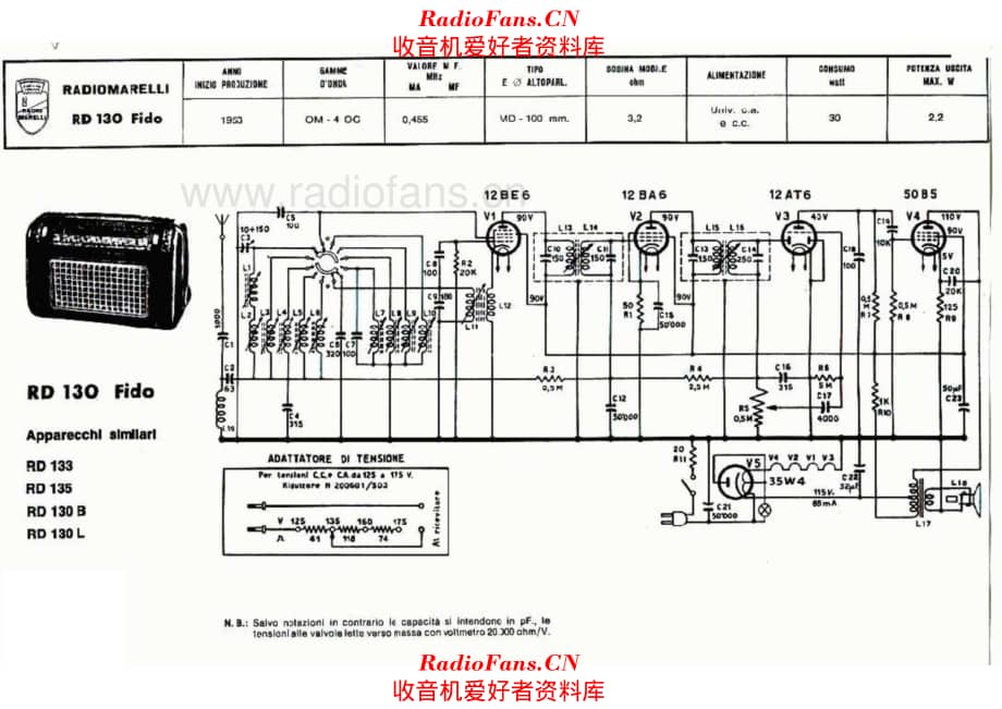 Radiomarelli RD130 Fido_2 电路原理图.pdf_第1页