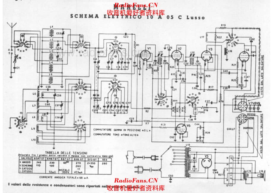 Radiomarelli 10A05C 电路原理图.pdf_第1页