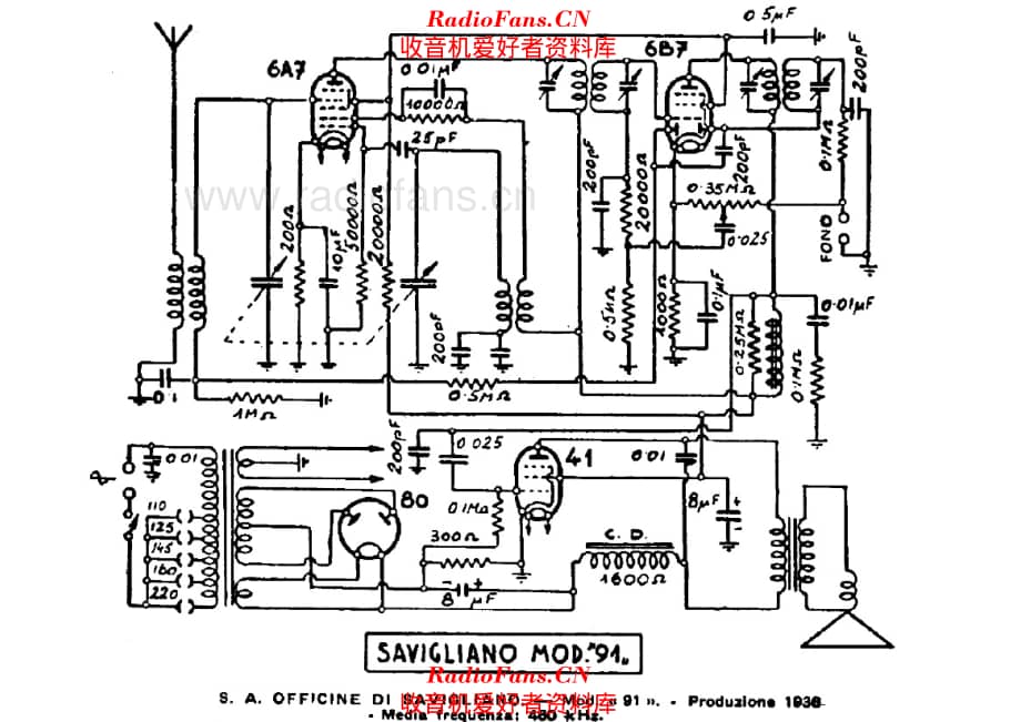 Savigliano 91 电路原理图.pdf_第1页