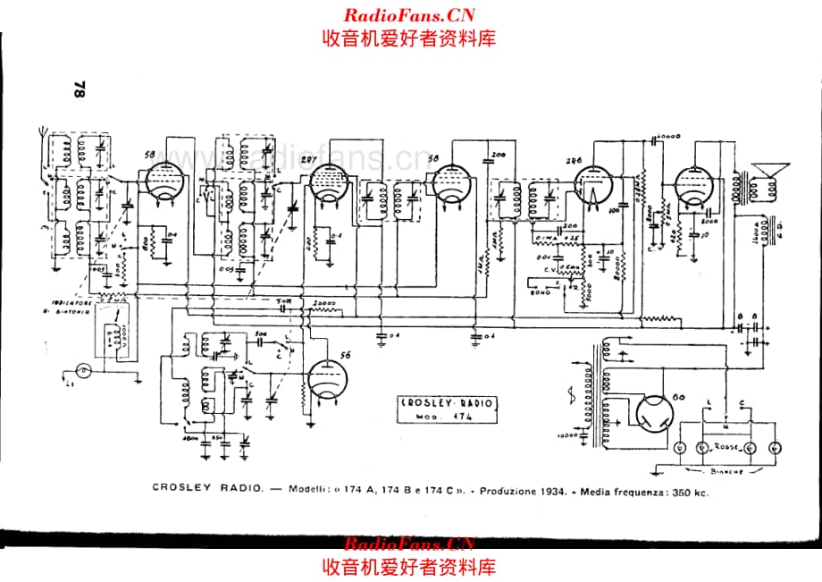 Siare Crosley C-174A_174B_174C 电路原理图.pdf_第1页