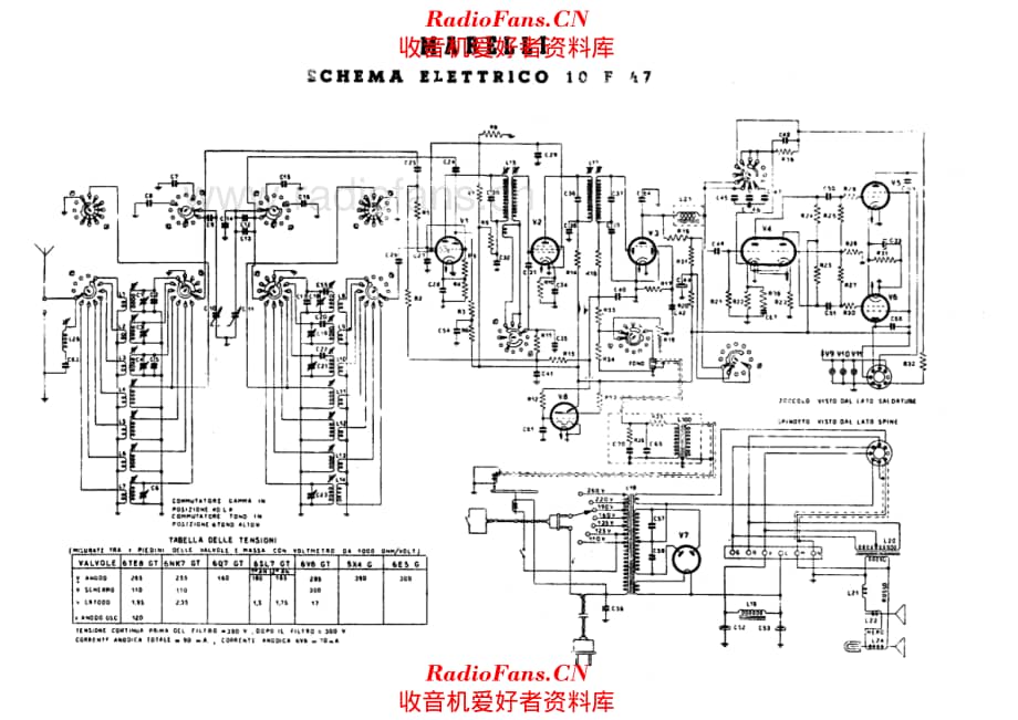 Radiomarelli 10F47 电路原理图.pdf_第1页